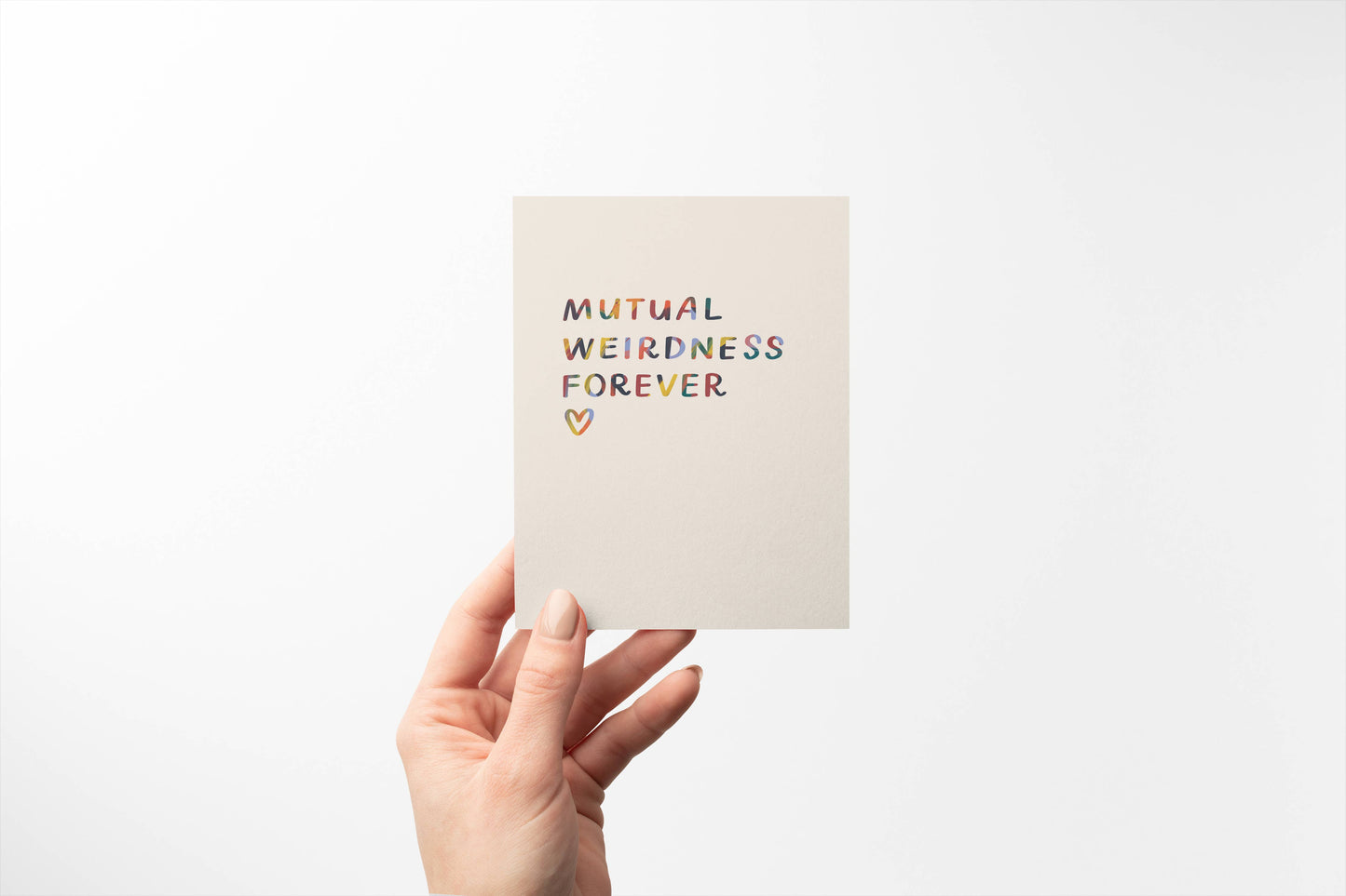 Just Follow Your Art - Mutual Weirdness Forever Card | Anniversary Card, Funny Card