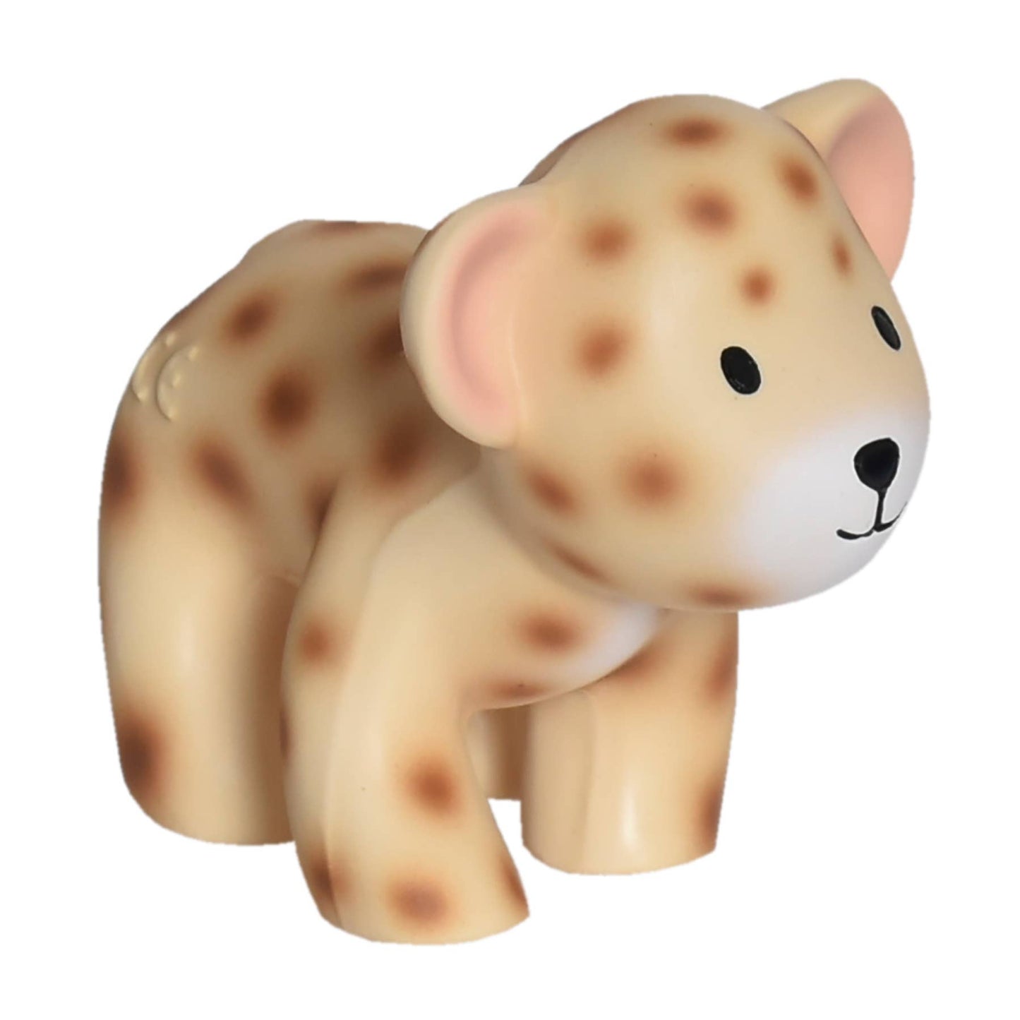Tikiri Toys LLC - Leopard Natural  Rubber Teether Rattle & Bath Toy