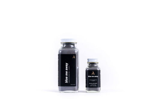 Blue Me Away, non-caffeine energy + cortisol control.