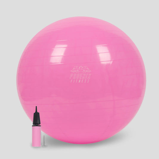 Phoenix Fitness - Fit Ball With Pump Pink