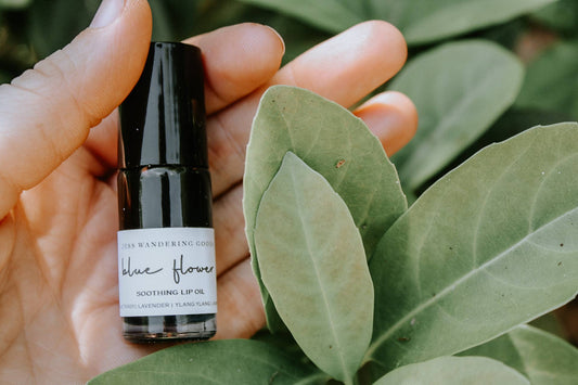 Jess Wandering Goods - Blue Flower Lip Oil
